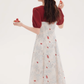Tea break style retro French platycodon dress 2025 new floral dress niche fairy dress R2371