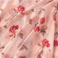 French retro pink printed dress 2025 new waist tea break long dress R2598