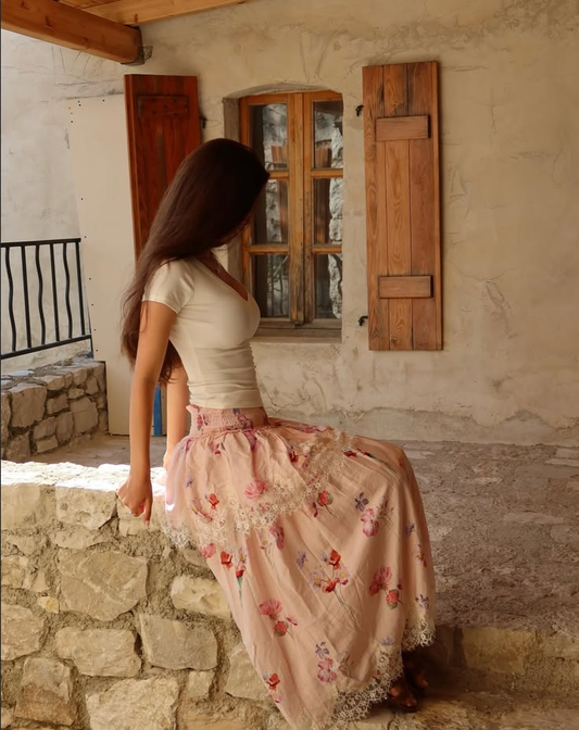 Retro CottageCore Floral Prom Gown Blush Pink Women's Corset Maxi Birthday Dress — Fall Outfit 2026   RS3060