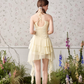 French style ruffled suspender dress for women with a short skirt R4540