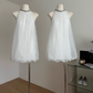 Elegant atmosphere diamond-studded halter neck sling mesh sleeveless short dress R2118