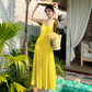 Temperament I-shaped vest dress design niche waist-revealing long skirt R0663
