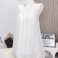 2025 Spring new shoulder pure flower bud skirt high-quality texture cover meat slimming dress R0292