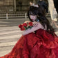 A-line Red Elegant Long Prom Dresses Evening Dress     S6373