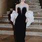 Elegant Black Mermaid Sweetheart Women Dress with Beaded Prom Dress Evening Dress RS052