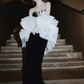 Elegant Black Mermaid Sweetheart Women Dress with Beaded Prom Dress Evening Dress RS052