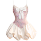 French style high-grade suspender dress for women summer sweet waist bud skirt R3143