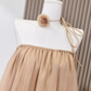 2025 Spring new shoulder pure flower bud skirt high-quality texture cover meat slimming dress R0292