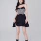Pure desire little fragrance style suspender dress black sweet princess dress R4113