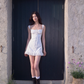 Heavy French romantic vacation suspender dress French temperament design short skirt R3326