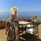French retro v-neck floral camisole a-line skirt two-piece suit R0603