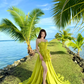 Casual Mint Green A-Line Strapless Long Women Dress for Seaside Vacation Summer Dress RS081