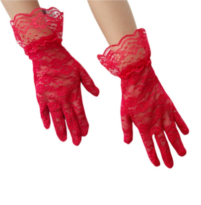 Children's lace gloves tea party gloves princess gloves suitable for weddings and Halloween     S6214