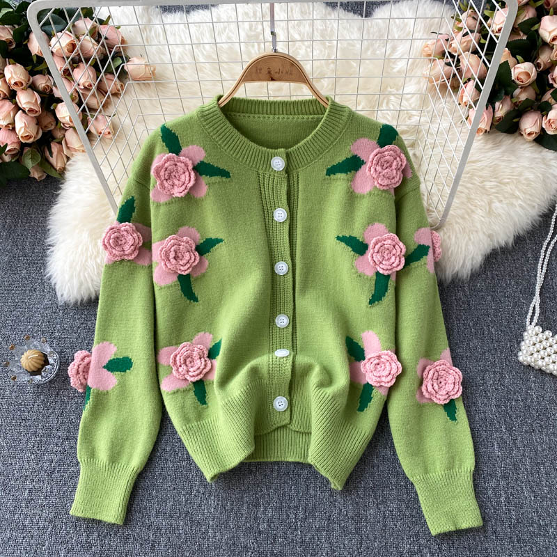 Cute Cardigan Long Sleeve Sweater     S2548