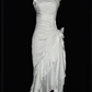 Elegant Lavender Sheath Spaghetti Straps Midi Women Dress with Draped Prom Dress Evening Dress RS089