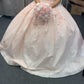 pink ball gown prom dresses formal dresses     S1060