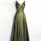 Olive Green Bridesmaid Dresses Prom Dress      S6697