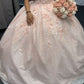 pink ball gown prom dresses formal dresses     S1060
