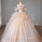 A line Pink Tulle Ball Gown Off Shoulder Long Prom Dresses Evening Dress     S6657