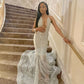 Silver Formal Dresses for Black Girl, Mermaid Long Prom Dress Evening Gown      S6761