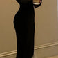 Women Dresses Sexy Off Shoulder Long Sleeve Elegant Evening Party Gown       S6736