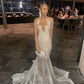 Silver Beaded Formal Dresses for Black Girl, Mermaid Long Prom Dress Evening Gown      S6762