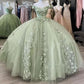 Gorgeous off Shoulder Quinceanera Dresses Ball Gown Puffy Prom Gowns Lace Sweet 15 16 Gown       S6737