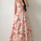 New Floral Print Dress For Women Long Prom Dress     S6787