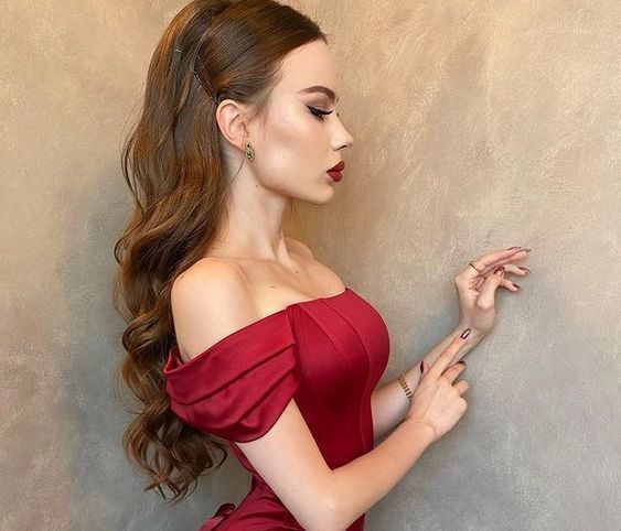 Sexy Mermaid Off the Shoulder Long Burgundy Prom Dresses with Lace Up Back      S6744