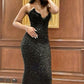 Black Strapless Mermaid Long Prom Dress Evening Gown      S6760