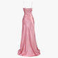 Simple Pink Spaghetti Straps Long Prom Dress with Split     S6646