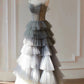 Lavender Tulle Long Prom Dress, Lovely A-Line Evening Dress      S6670