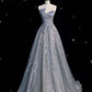 A Line Tulle Long Prom Dress Long Formal Graduation Evening Dress       S6727