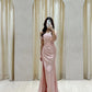 Pink Off Shoulder Long Evening Dress Party Dress Prom Dress        S6692