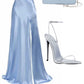 Simple Blue Elegant Long Prom Dress Evening Dress        S6645