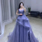 Sweet Tulle A-Line Elegant Party Dress Evening Dress        S6629