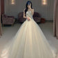 A-Line Tulle Elegant Long Party Dress Evening Dress        S6643