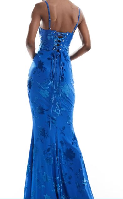 Sexy Mermaid Spaghetti Straps Royal Blue Long Evening Dress Party Dress Prom Dress        S6684