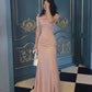 Pink Long Evening Dress Party Dress Prom Dress With Slit       S6693