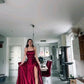 Simple Spaghetti Straps A-Line Sleeveless Long Formal Prom Dress      S6658