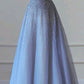 Elegant beading Lavender Princess Floor Length Prom Dress      S6724