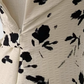 Ink painting print dress new style temperament U-neck floral long skirt R0032