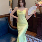 High-grade silk suspender dress 2025 new women's slim fit base acetate vest long skirt R0996
