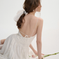 White dress suspender skirt French high-end skirt holiday style short skirt female spring new style R3523