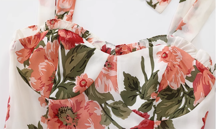 French holiday style long white 2025 new dress R2643