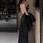 French high-end satin suit jacket 2025 sister style backless suspender skirt suit R1374