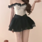 Beautiful outfit 2025 Beautiful jacquard camisole puffy skirt two-piece suit R0895