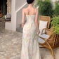 Beautiful skirt for taking photos at the beach, French style floral suspender dress, holiday beach skirt R1598
