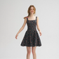 French Retro Floral Sling Dress Sleeveless Short Skirt R2704