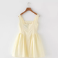 Cream style French floral solid color slimming waistband tank top dress new R2879